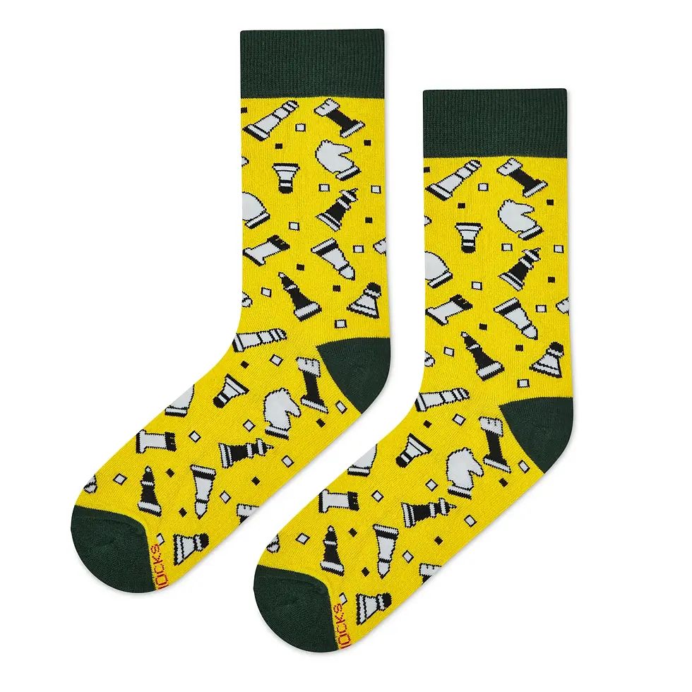 Thumbnail: Chess Unisex Crew Length Socks
