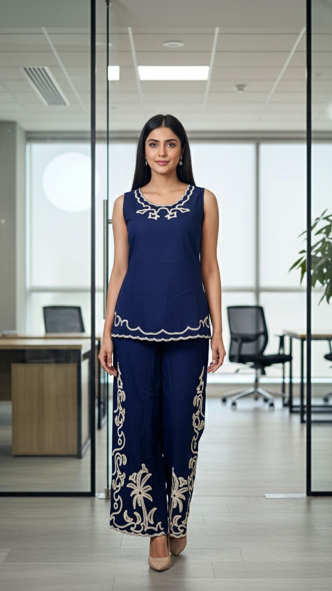 Indigo Whisper Co-ord Set