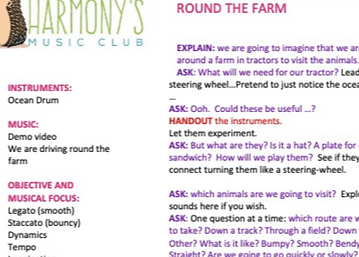 Snap shot of Part of an exercise in Farm Adventure