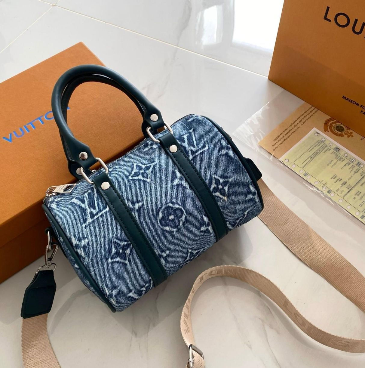 Designer denim speedy(LVV167)