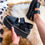 Thumbnail: Black Dr. M platform sandals🖤