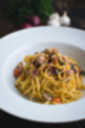 Fresh Pasta Linguine with Dill and Veget