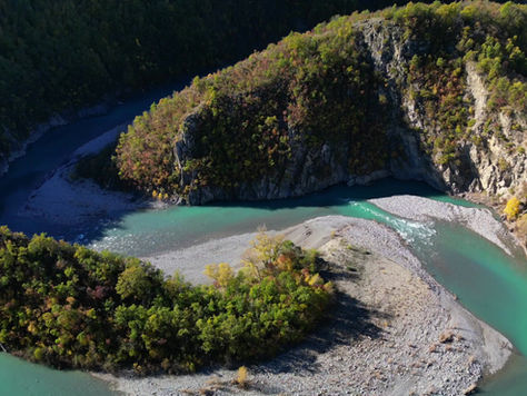 I Meandri del Trebbia a novembre, quando la natura dà spettacolo.