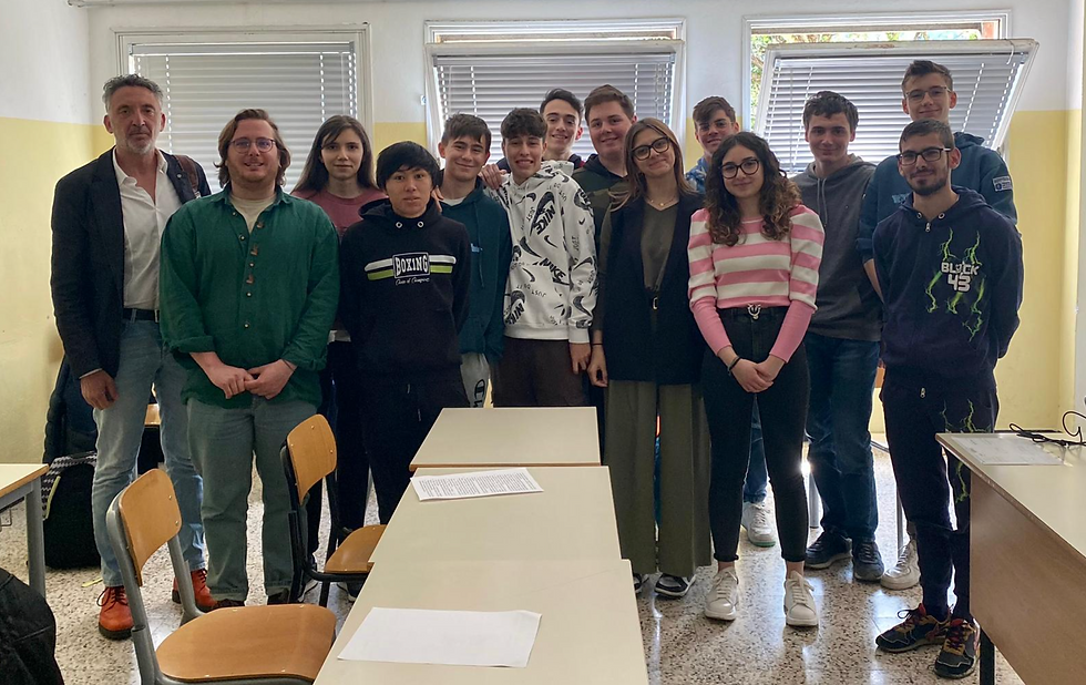 Gli studenti della 4à ITC San Colombano