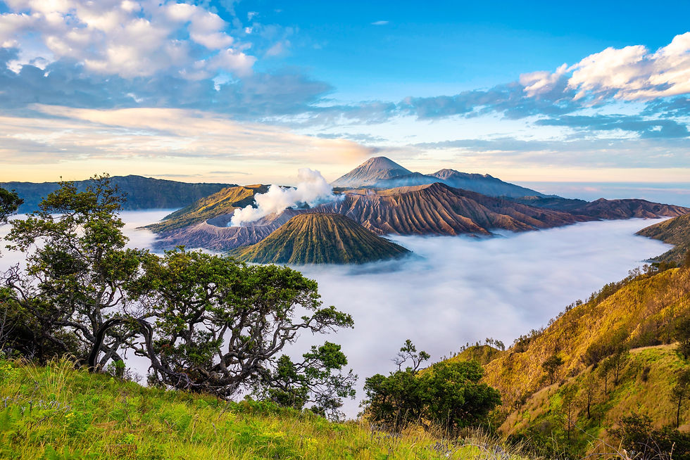 Il monte Bromo sull'isola di Giava