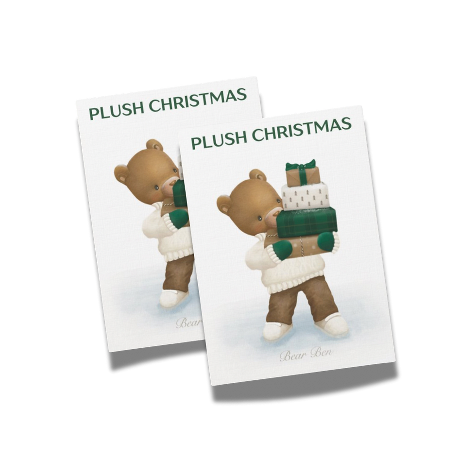 Plush Postcard 'Ben and Gifts'