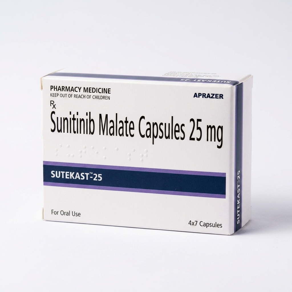 SUNITINIB 25 mg (Sutekast-25) - 28 TABLETAS