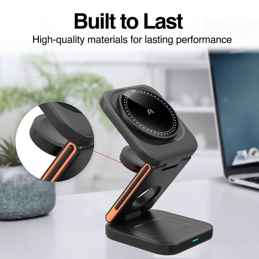 Thumbnail: ARGOM Wireless Fast Charger 3 in 1 Foldable Stand MAGNETIC S4