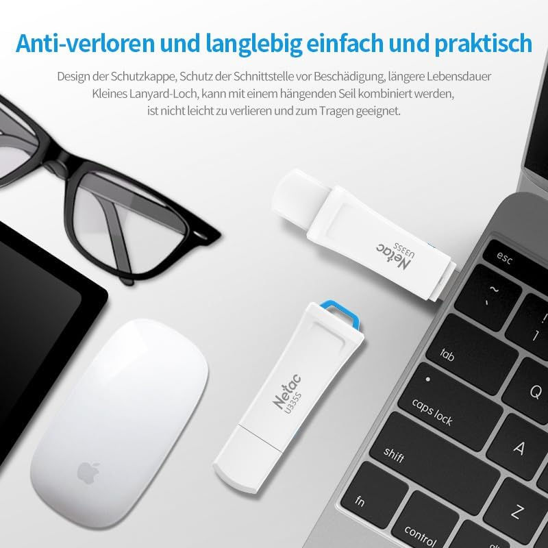 Thumbnail: Netac 64GB USB 3.0 Flash with Write Protection Switch