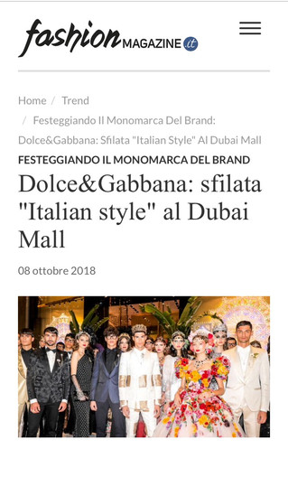 Dolce & Gabbana ✖︎ Dubai