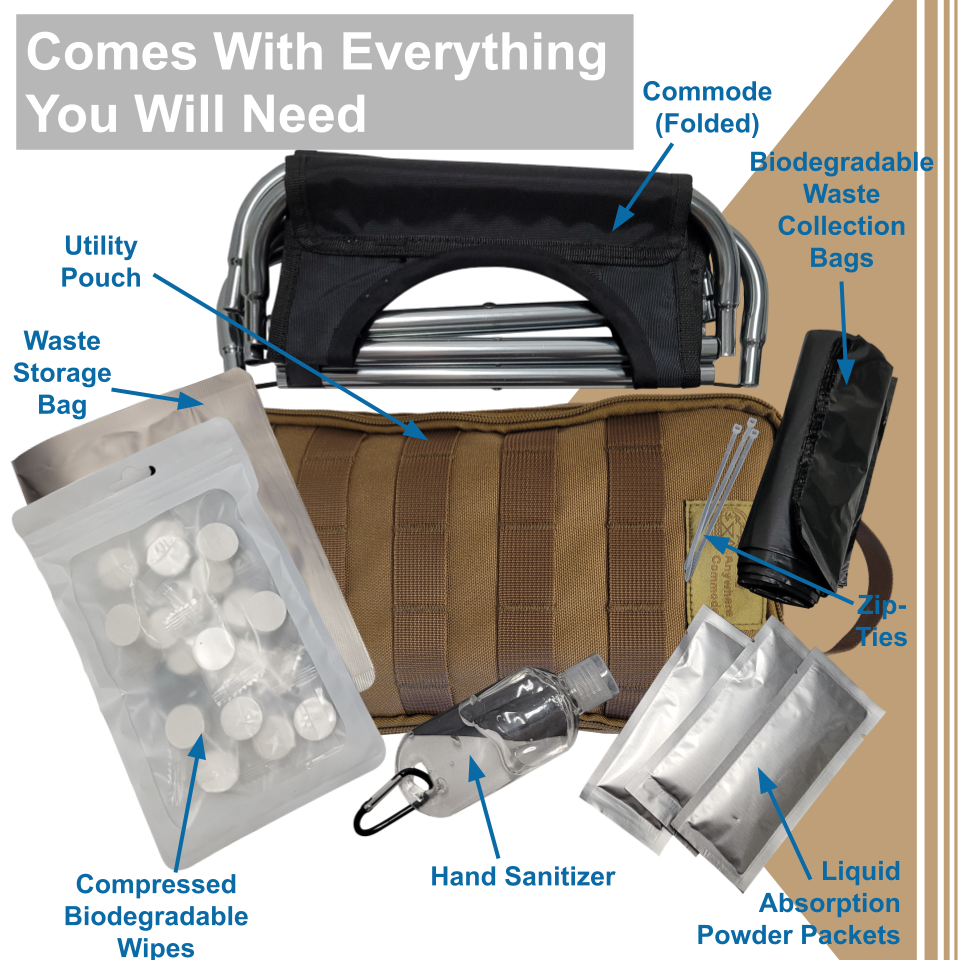 Thumbnail: Hybrid Commode with Utility Pouch