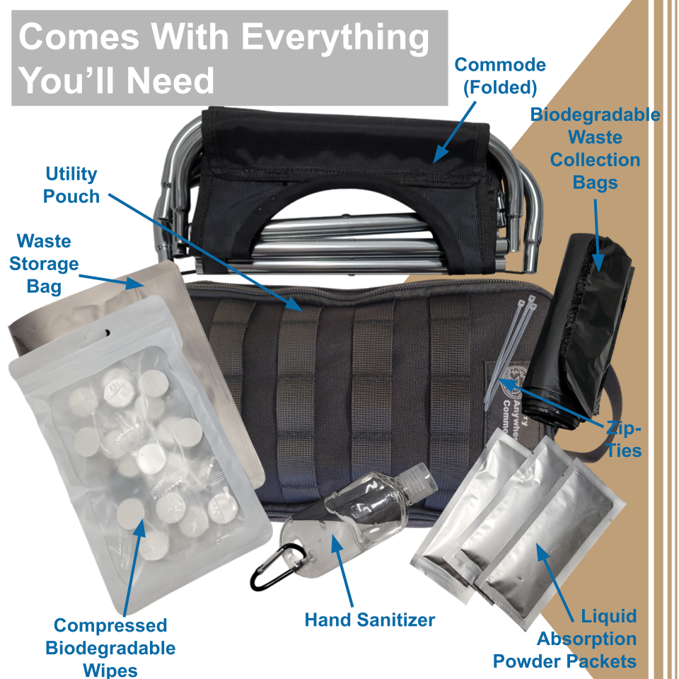 Thumbnail: Hybrid Commode with Utility Pouch