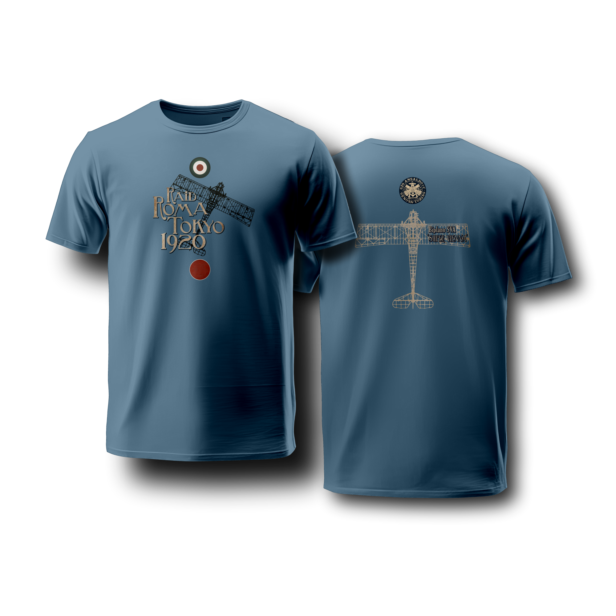 T-shirt raid Roma-Tokyo 1920