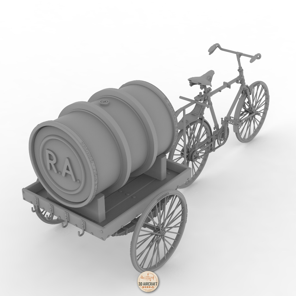 Thumbnail: Regia Aeronautica field workshop bicycle and cart produced by 3D Aircraft Models
