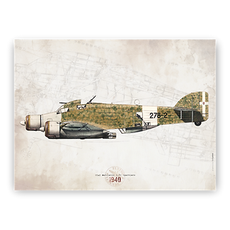 Litografia S.79 Sparviero