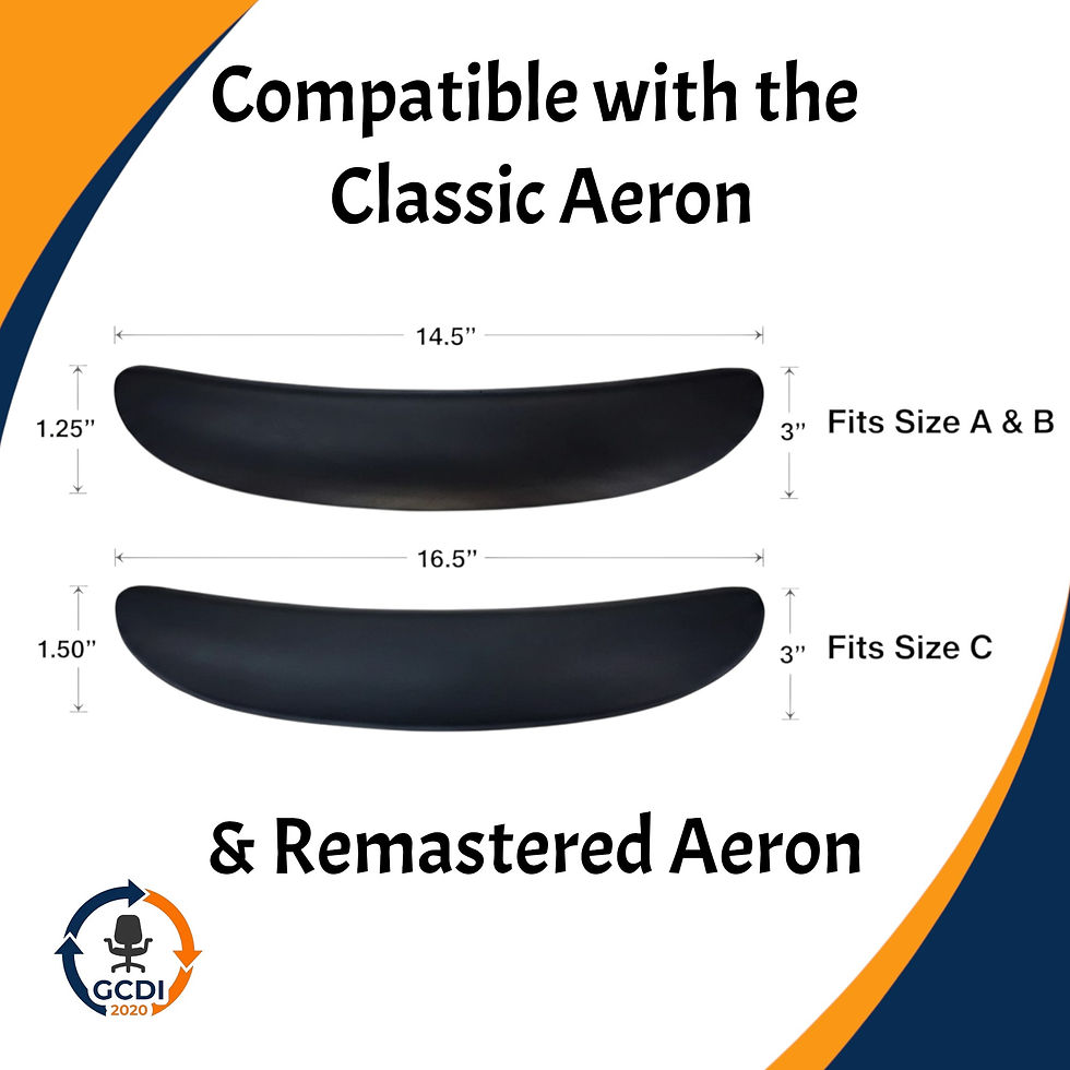 Under-seat foam pad replacement insert for Herman Miller Aeron ergonomic office chair