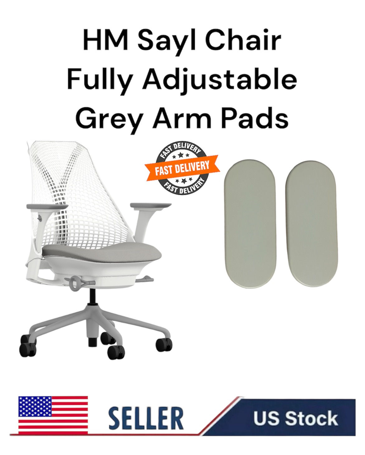 Sayl Fully Adjustable 4D Replacement Arm Pads