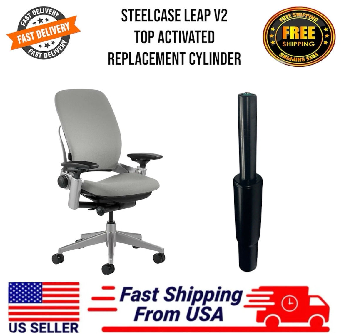 Steelcase leap V2 Top Activated Cylinder