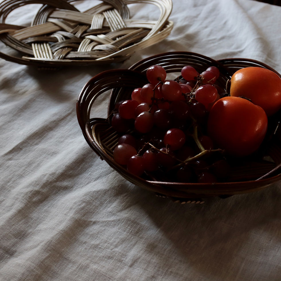 サムネイル： Oval Tatza Basket - Cherry Chung