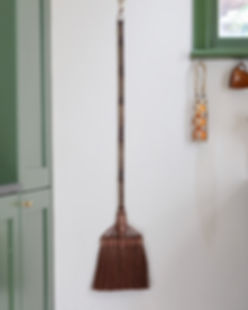 Straight Bristle Japanese Palm Broom 125cm