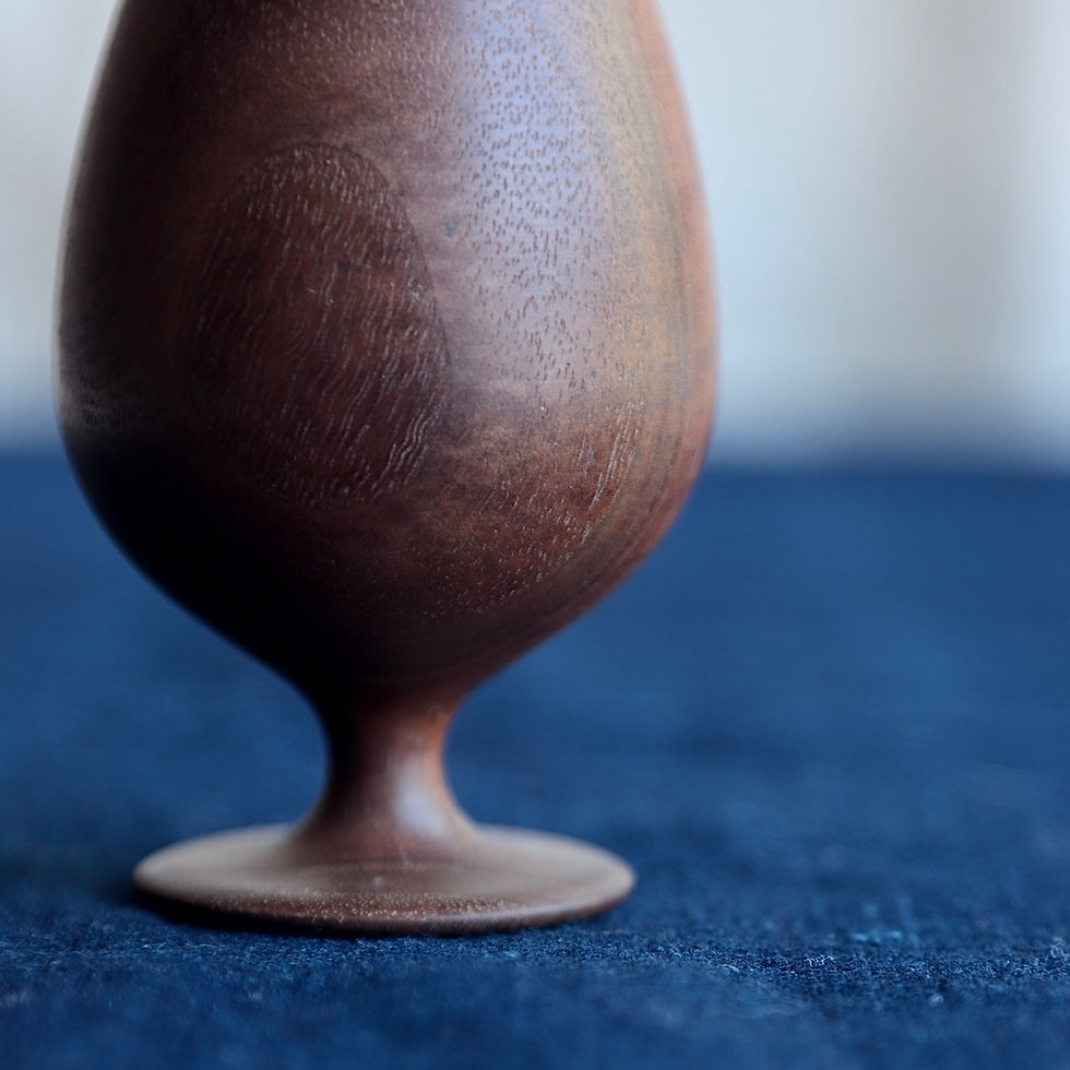 Thumbnail: Wooden Flower Vase Tall - Ichikawa Takehito