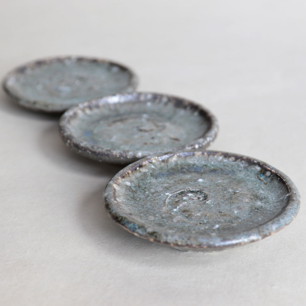 縮圖：Grey Mamezara Dish - Ohara Koichi