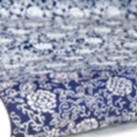 Katazome Gift Wrapping Paper Blues