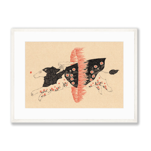 Through The Firehoop (print) - Sugimoto Sanae | two persimmons
