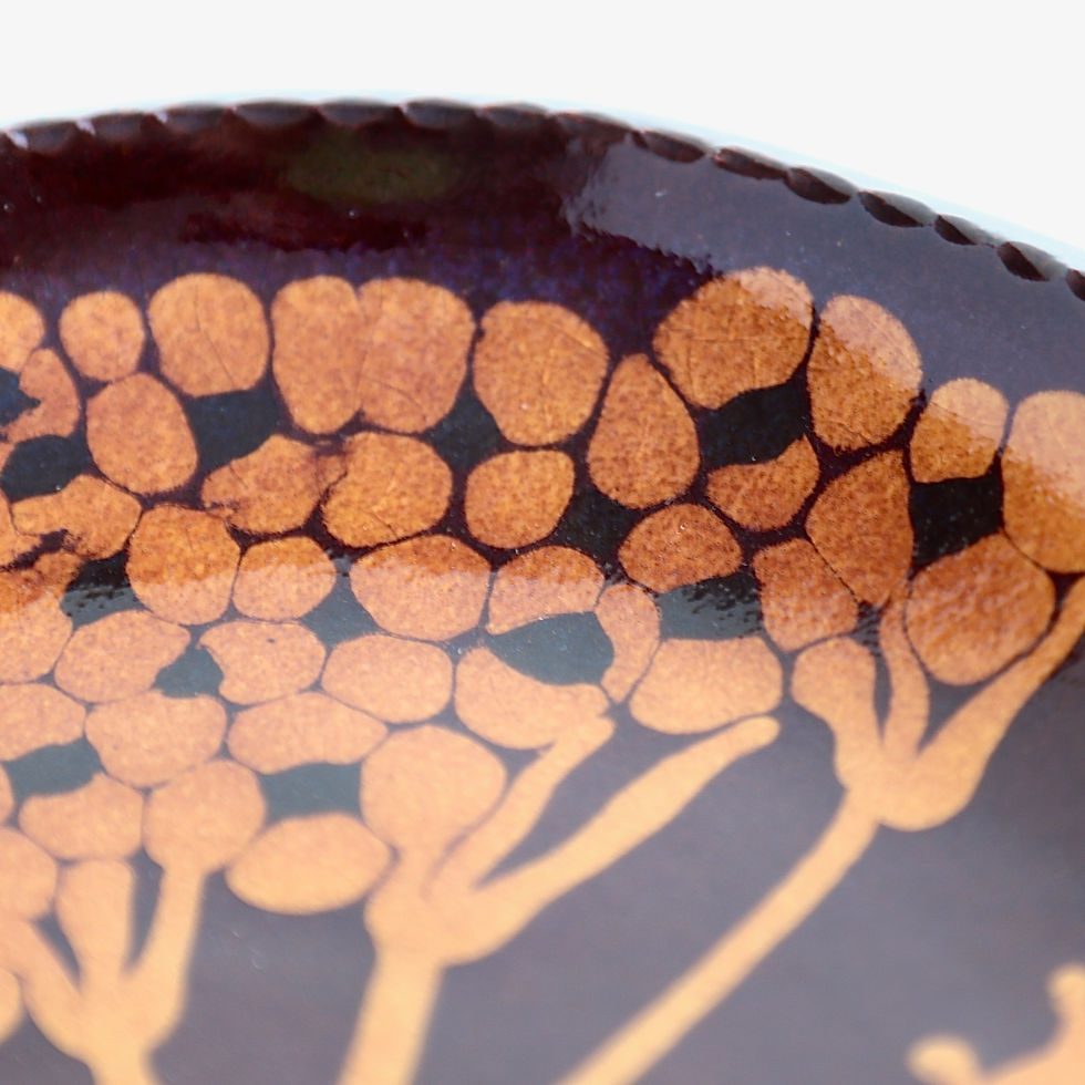 縮圖：Hydrangea Slipware Dish - Hiroko Aono-Billson