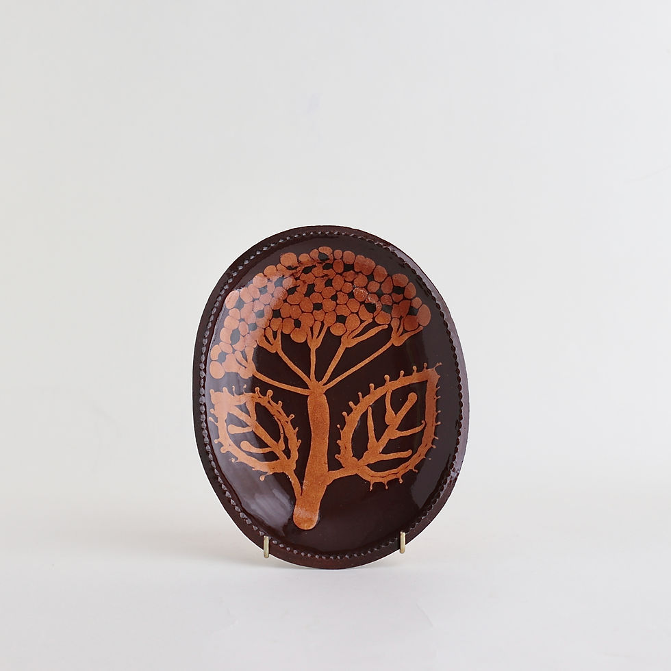 縮圖：Hydrangea Slipware Dish - Hiroko Aono-Billson