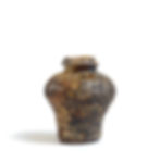 Thumbnail: ash glazed vase with kintsugi by Fukumura Ryuta