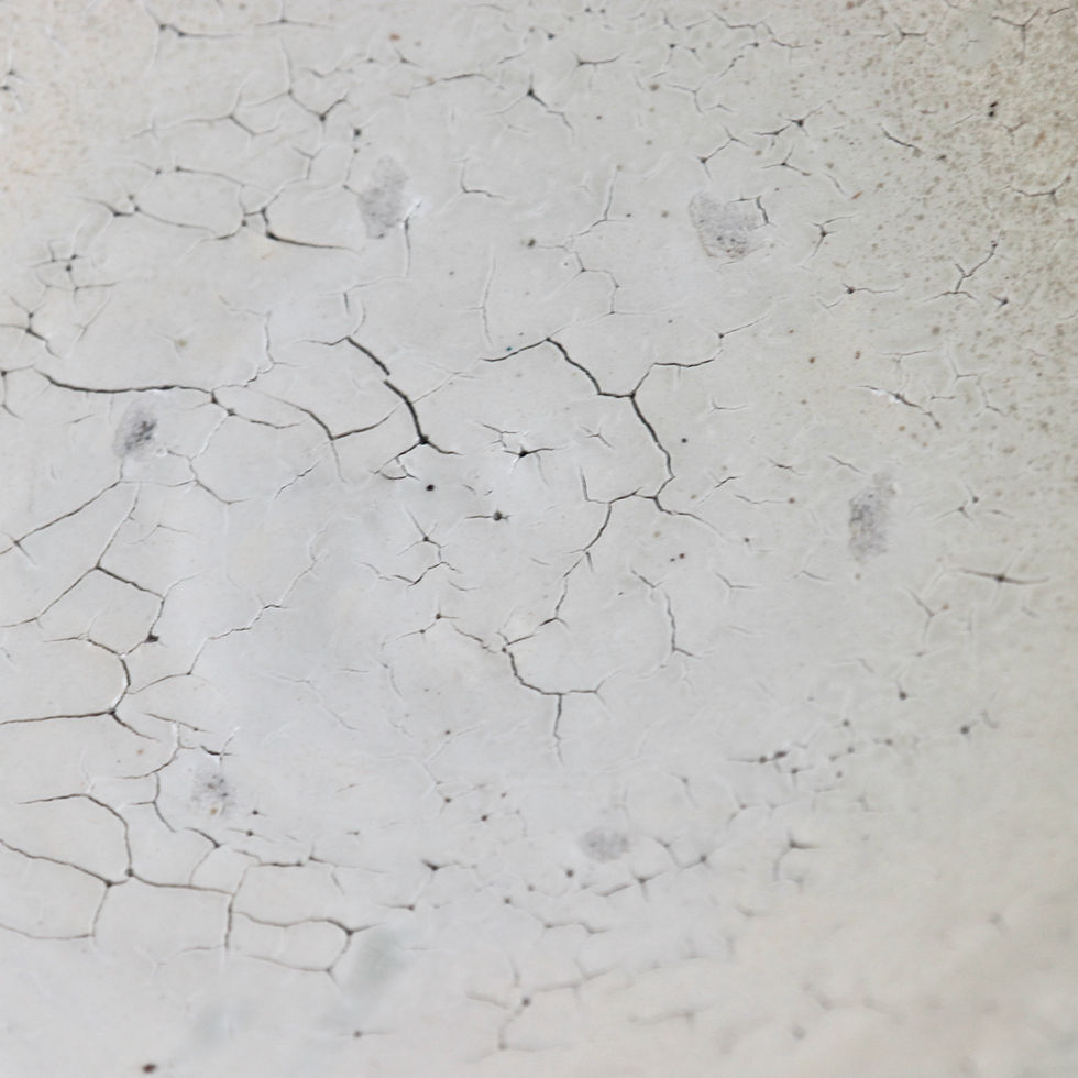 Thumbnail: Large White Slip Bowl - Haga Ryuichi