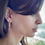 Thumbnail: Minimalist Copper Earrings with a Sterling Silver Streak