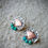Thumbnail: Turquoise Earring Nestled in Sterling Silver