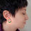 Küçük resim: Jade Earring Nestled in Sterling Silver