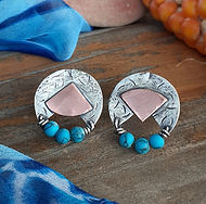 Turquoise Earring Nestled in Sterling Silver - EGS509 (2).jpeg