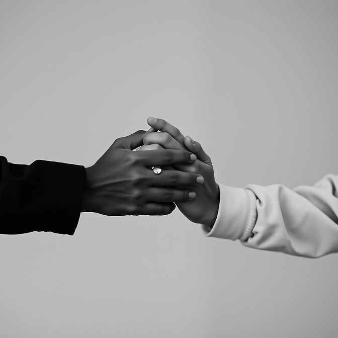 clasped hands in prayer black and white individuals together hands only clasped like they
