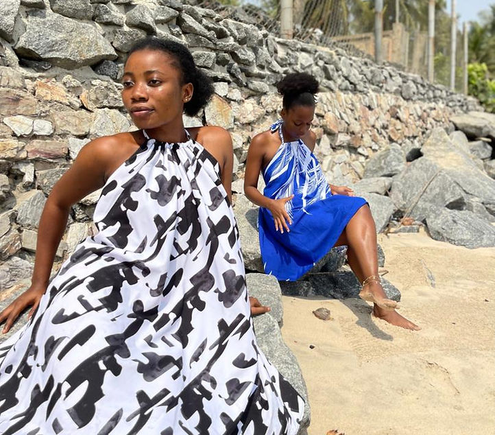 navy blue dress for baby girl African Beautiful Print Dress Styles for Women main image 1