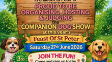 Companion Dog Show Saturday 27th June @ Feast of St Peter