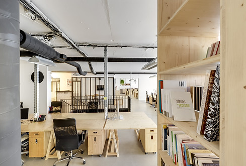 Poste travail bois Upcyclé Sidièse - Atelier Extramuros