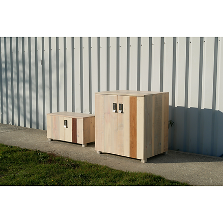 Meuble conciergerie bois Upcyclé Felice - Atelier Extramuros