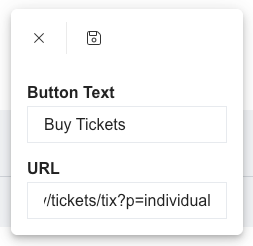 Button Text and URL