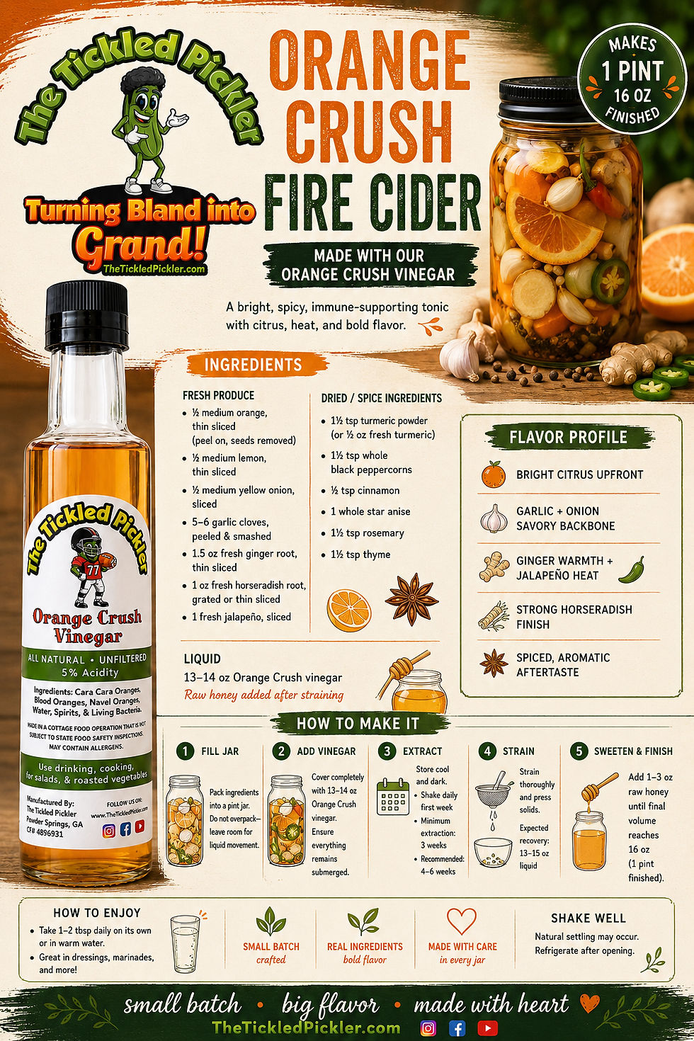 Orange Crush Fire Cider: The Tonic, The Trademark War, and the Truth About Your Burning Throat