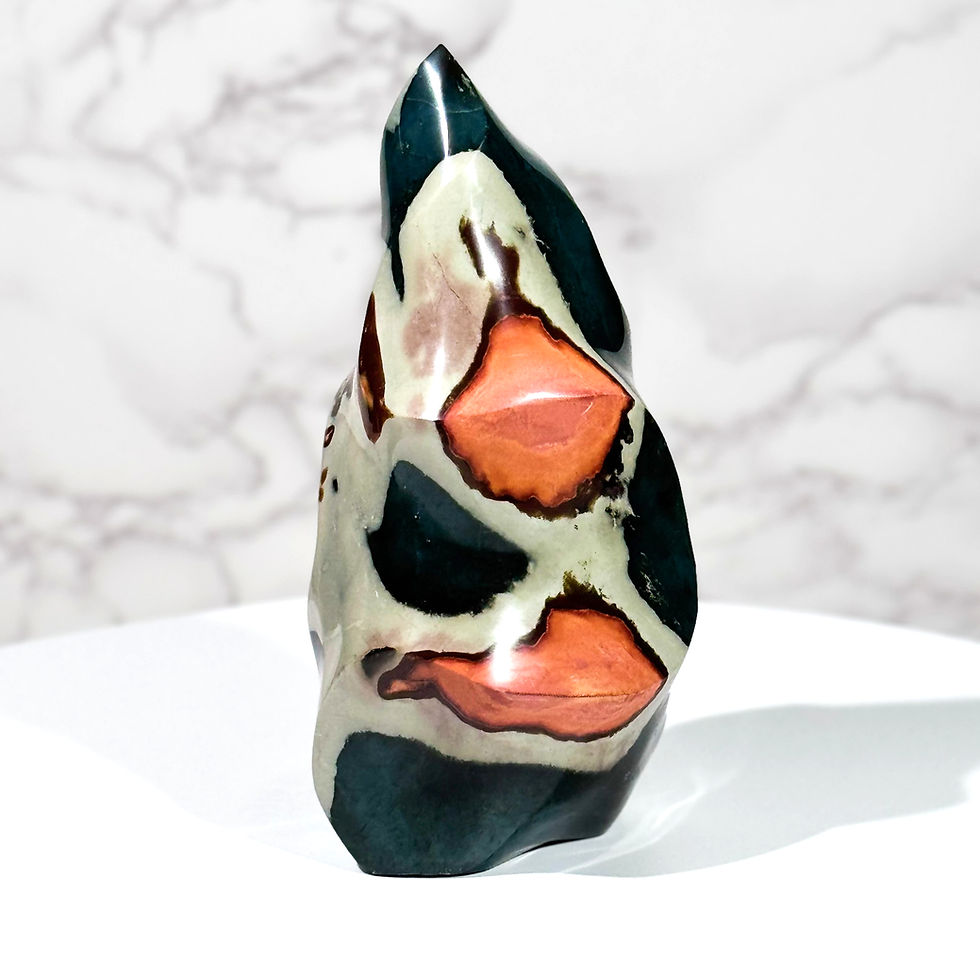 Polychrome jasper flame