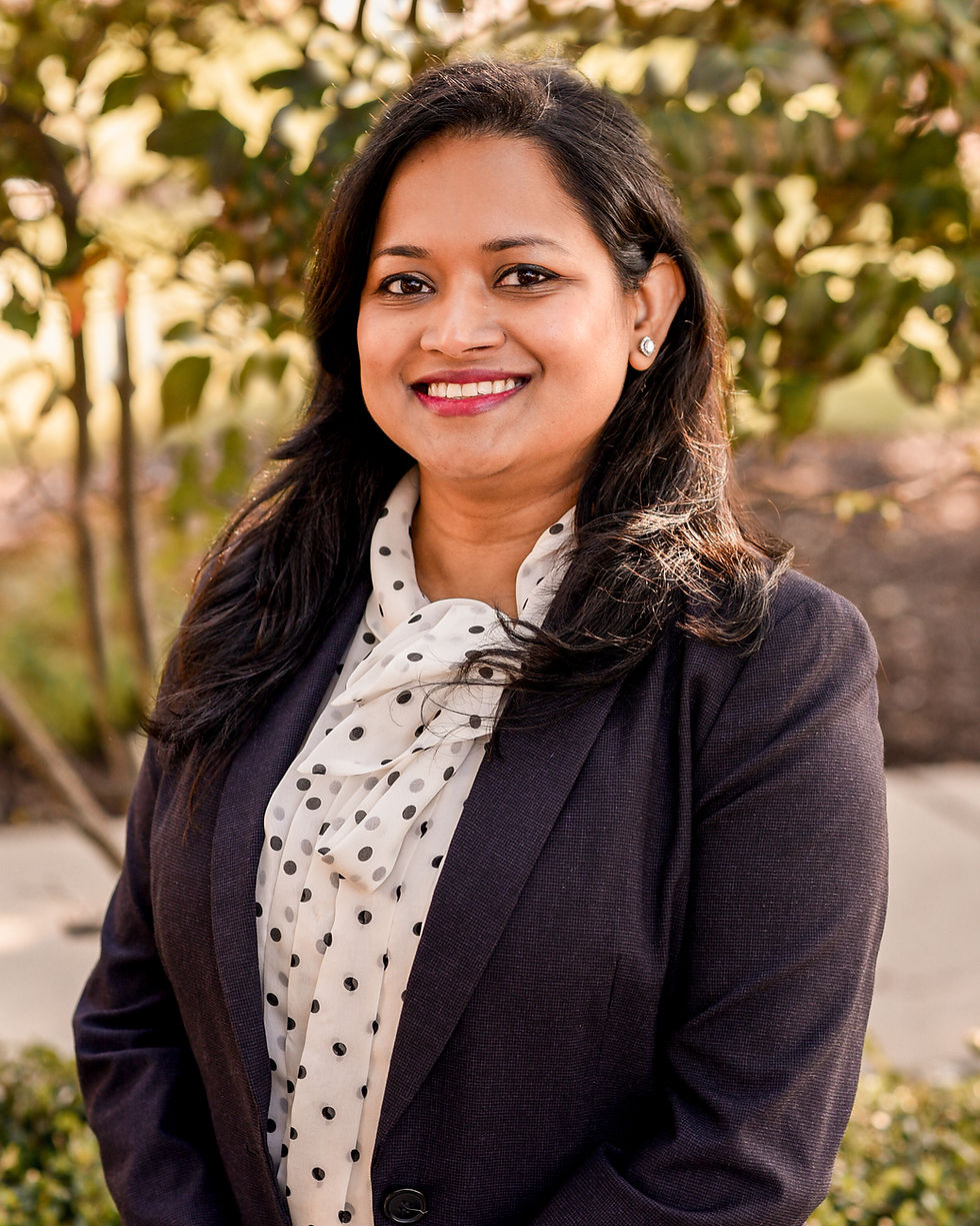 Smiling woman in business attire