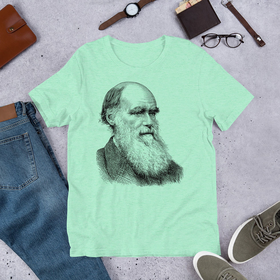 Charles Darwin Evolution Short-Sleeve Unisex T-Shirt