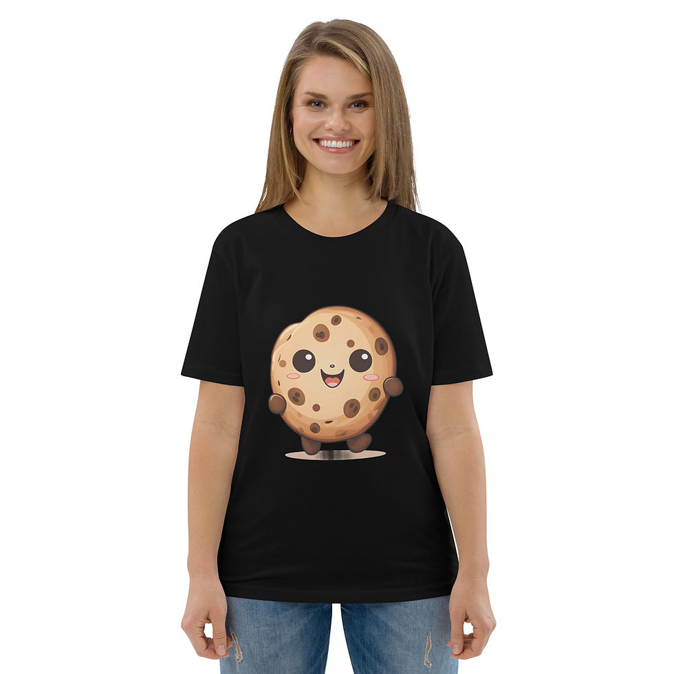 Giant Delicious Chocolate Chip Cookie Unisex organic cotton t-shirt