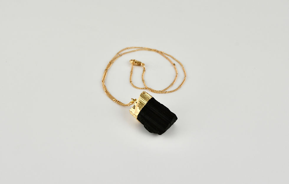 Raw Tourmaline Necklace