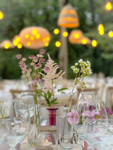 Allestimento matrimonio nel bosco