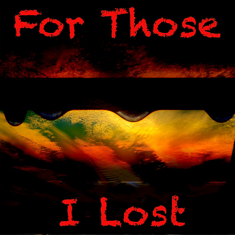 Album cover with a dark sky and raindrops on a windowsill